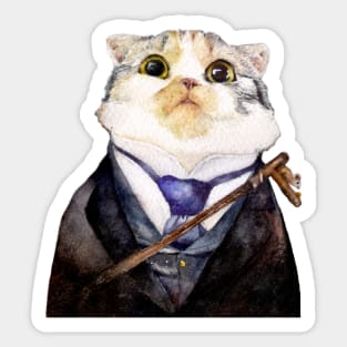 Theodore the Scottish Fold Sticker